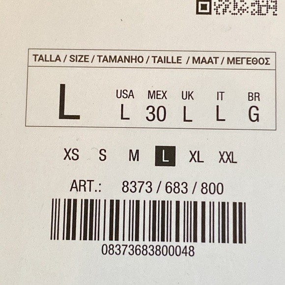 NWT. Zara Black Viscose Blend High-Waisted Trousers. Size L. - Picture 8 of 10